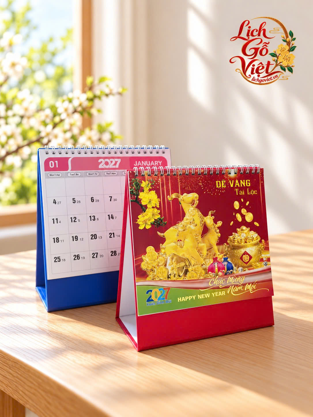 Lịch để bàn Chữ A 19 × 21 cm - Hai Bà Trưng