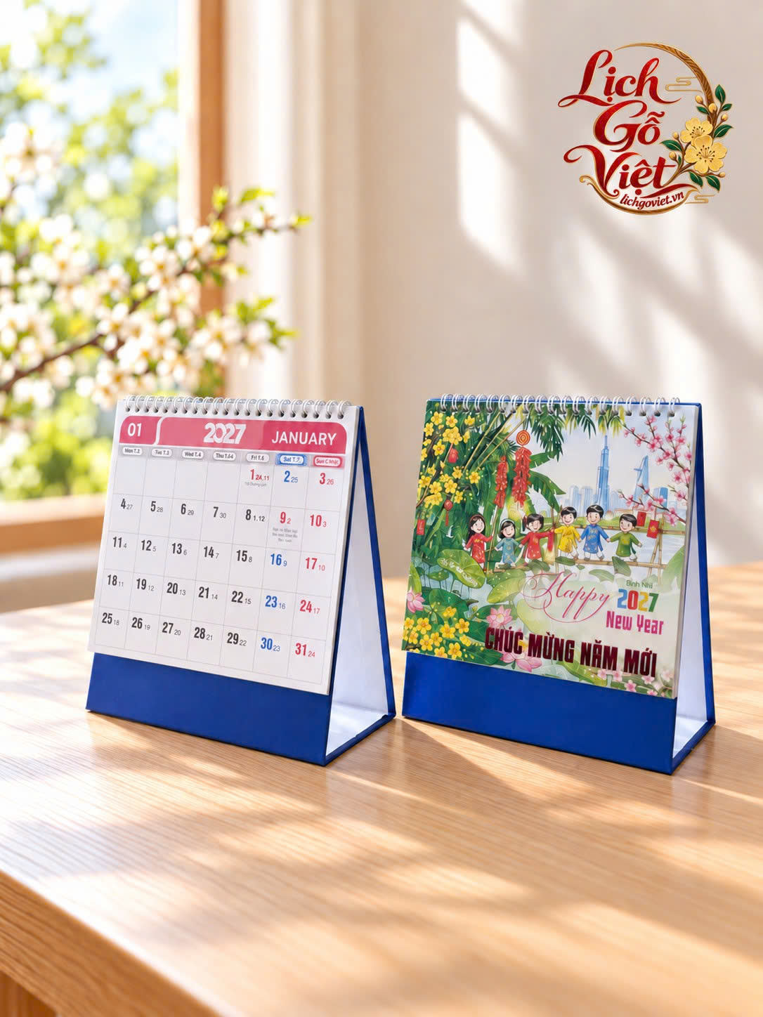 Lịch để bàn Chữ A 19 × 21 cm - Hai Bà Trưng