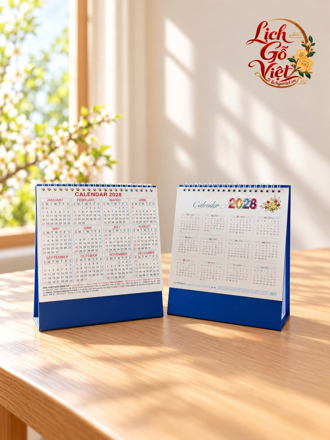 Lịch để bàn Chữ A 19 × 21 cm - Hai Bà Trưng