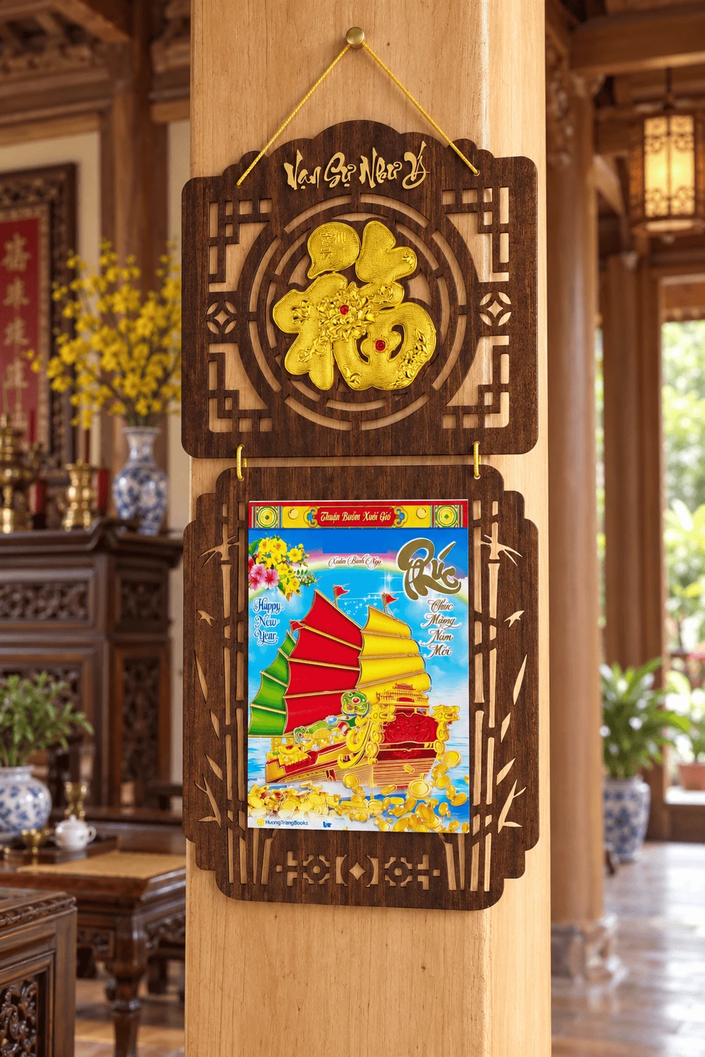 Lịch gỗ LGVSE04 Chữ Phúc Vạn Sự Như Ý 2027 độc quyền — ảnh 8