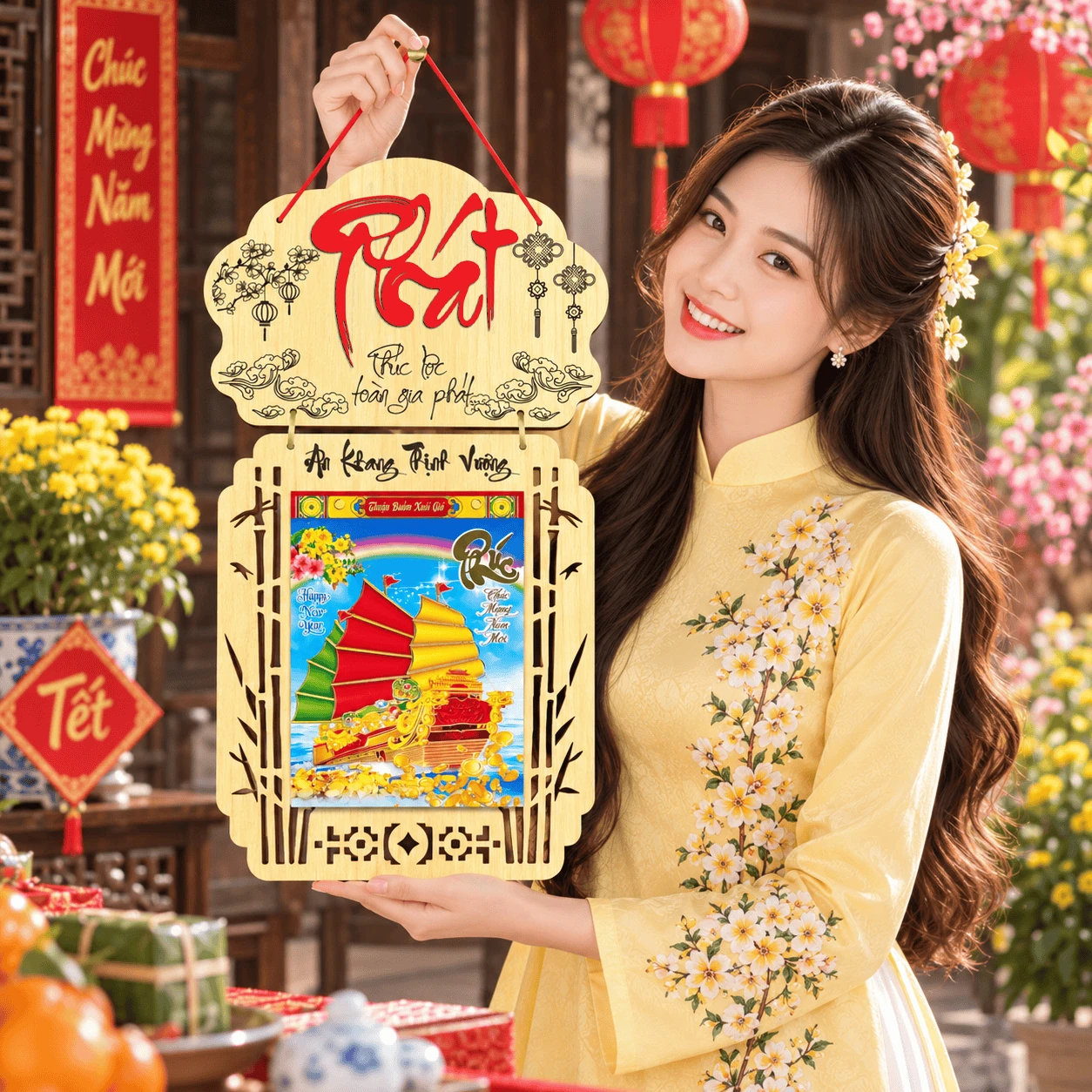 Lịch gỗ LGVSE06 Chữ Phát 2027 độc quyền — ảnh 1