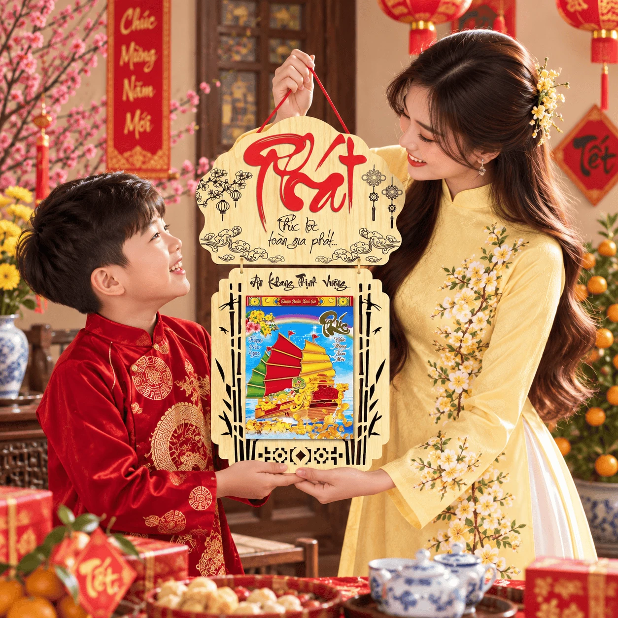 Lịch gỗ LGVSE06 Chữ Phát 2027 độc quyền — ảnh 3